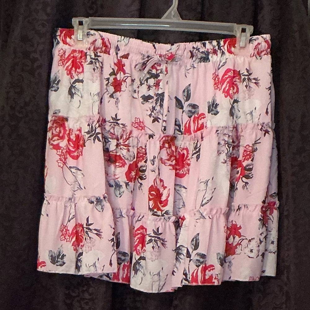 Hibluco Floral Pink Skirt